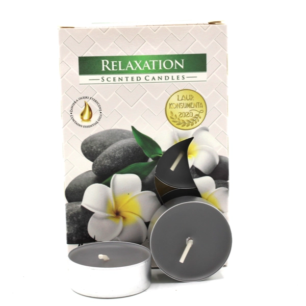 1x Conjunto de 6 Luzes de Chá Perfumadas - Relaxamento