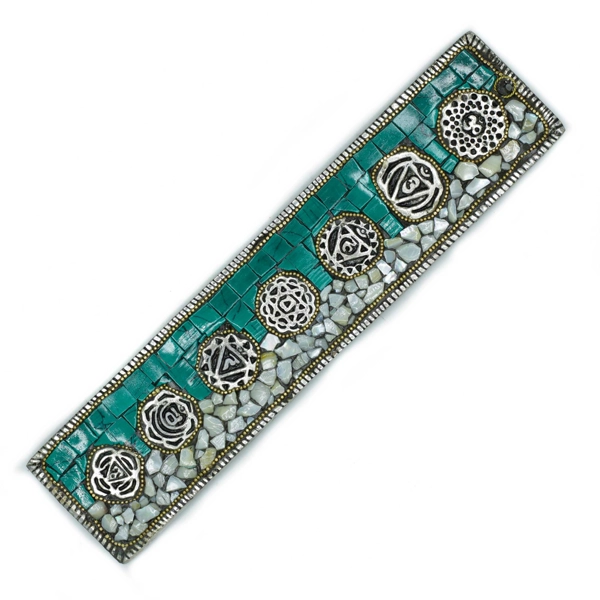 Porta Incenso Decoração Tibetana Sete Chakras
